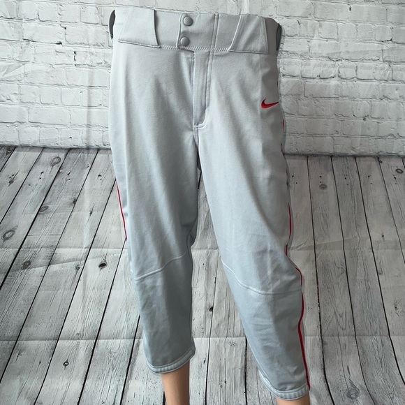 Nike Other - Nike Team Engineered Gray & Red Baseball Athletic Pants size S